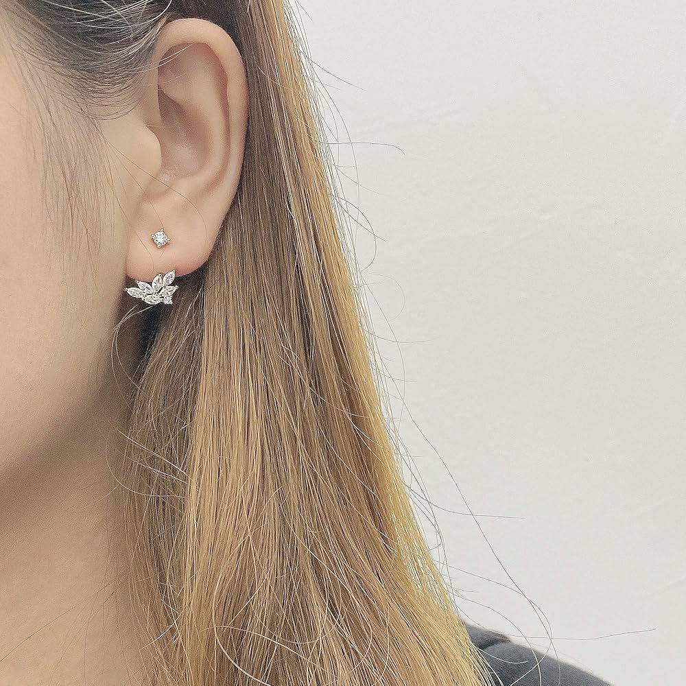 Amazon.com: Wing Ear Jacket Earrings in Sterling Silver